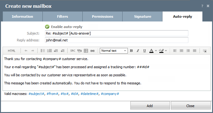 Auto Response Email Template Solo Ads Igor